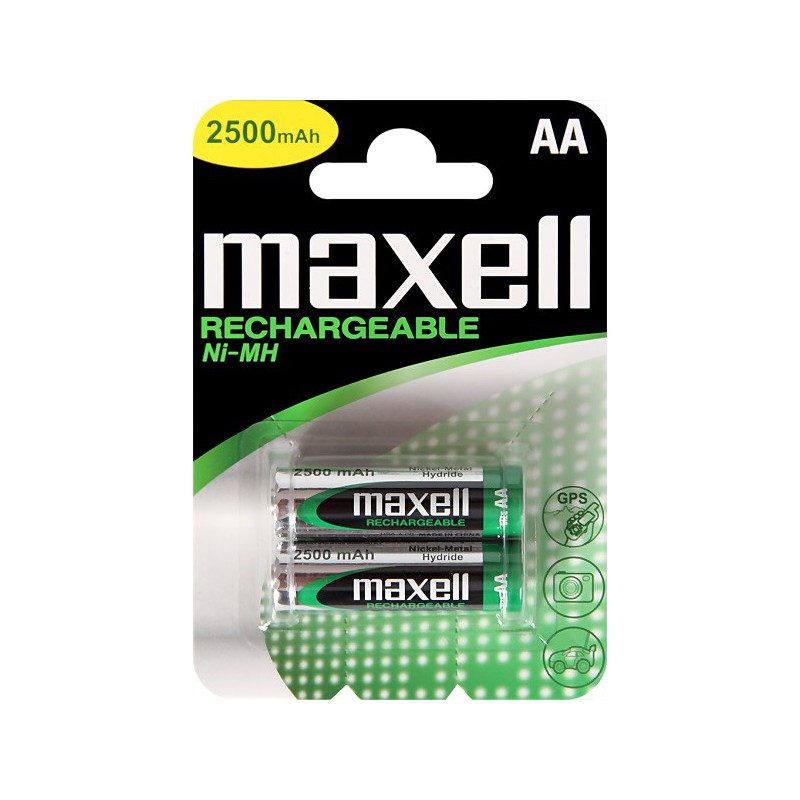 2x Piles Rechargeables Maxell AA NiMH HR6