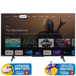 TV 75" Mini LED TELEFUNKEN X6F GOOGLE TV 4K MATTE SCREEN / RECEPTEUR INTEGRE