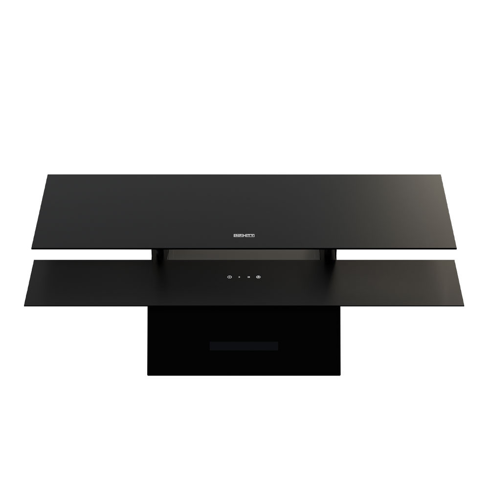 HOTTE DECORATIVE MURALE  INFINITY 90cm / AGW4015-90B / NOIR