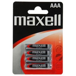 4x Piles Maxell Zinc AAA R03