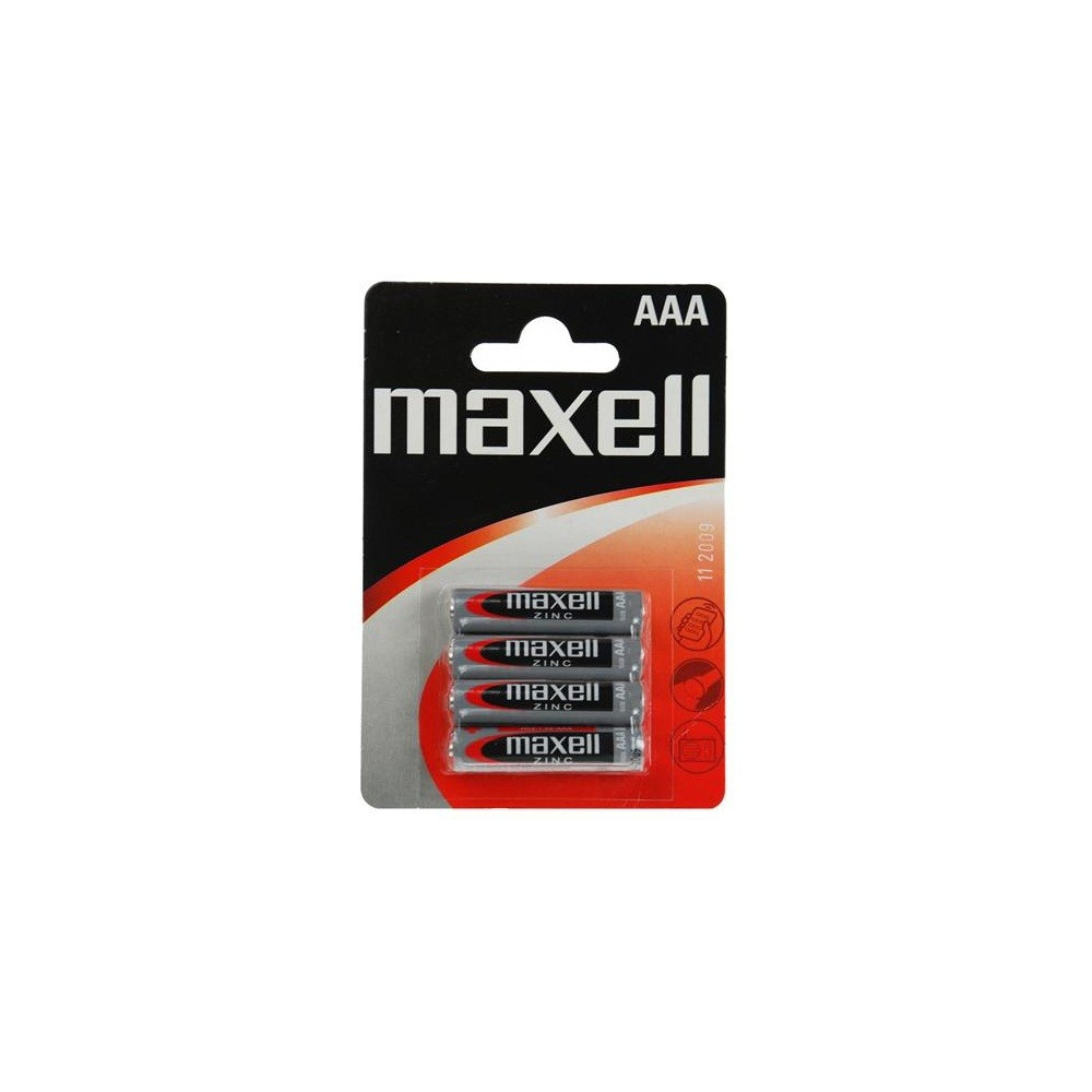 4x Piles Maxell Zinc AAA R03