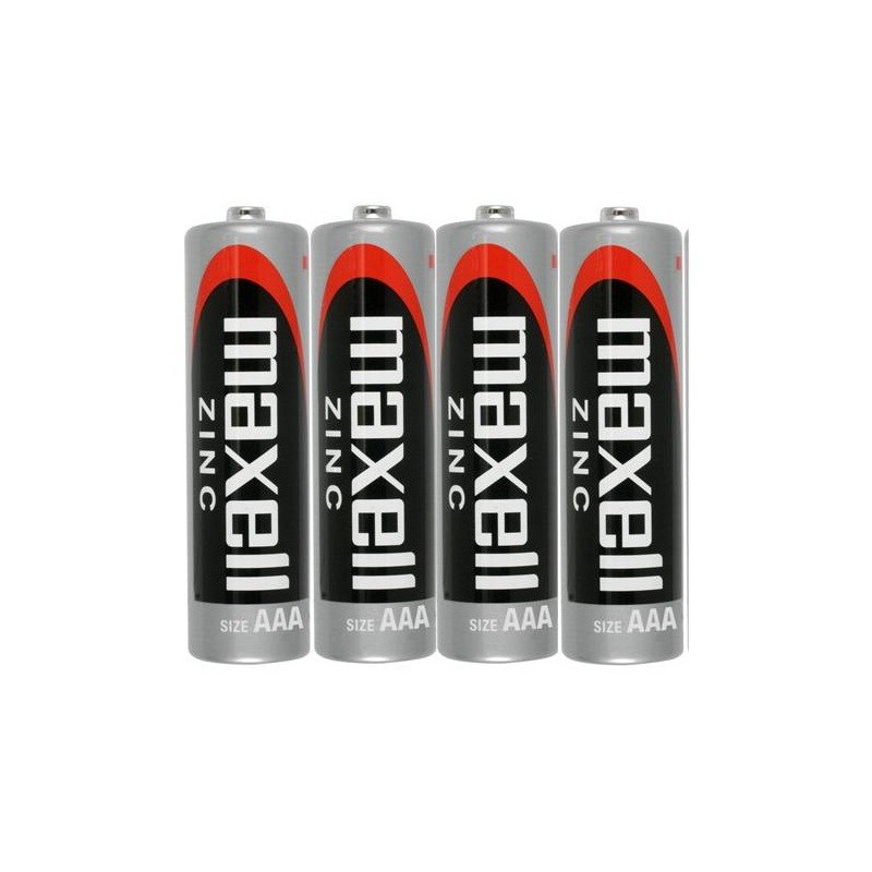 4x Piles Maxell Zinc AAA R03