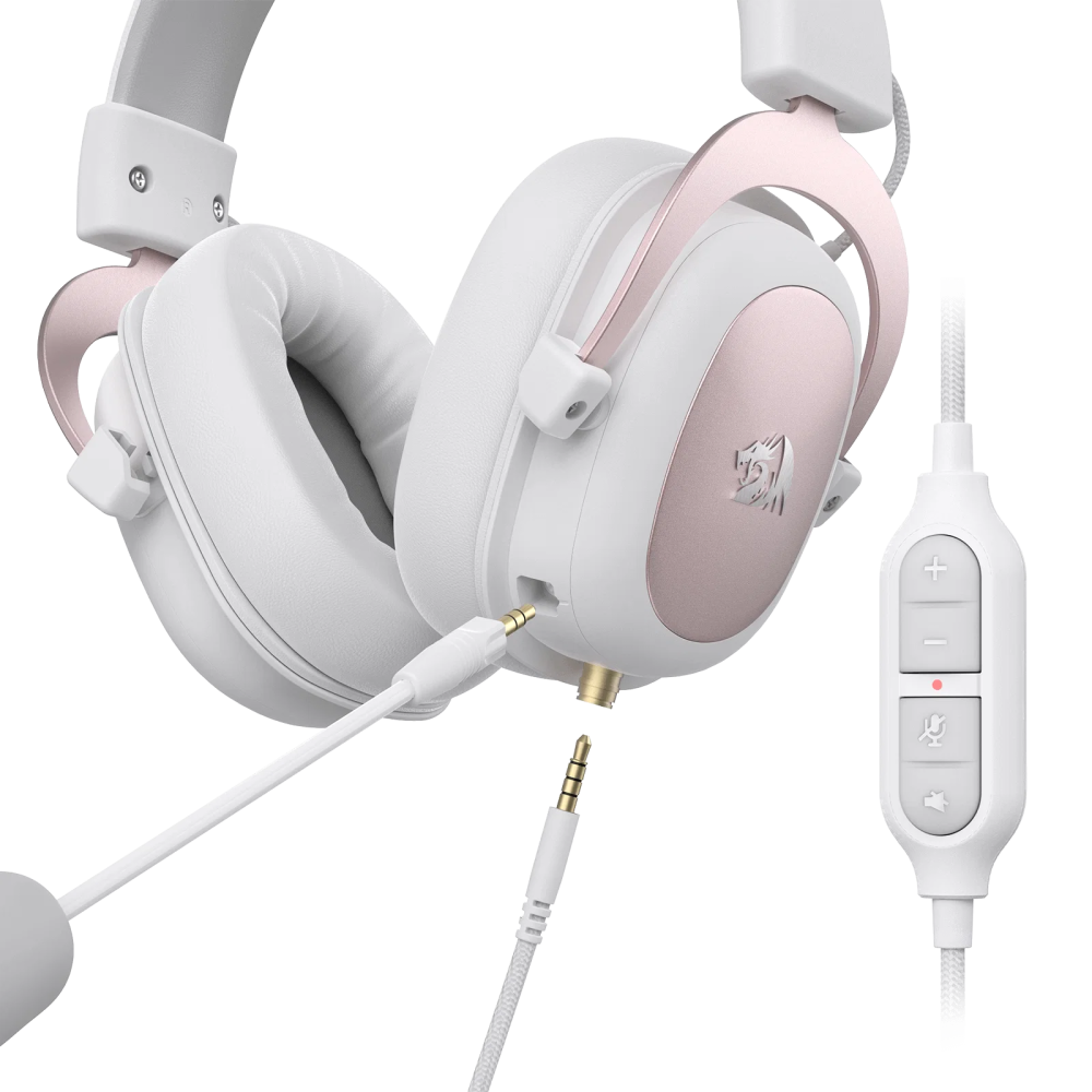 CASQUE FILAIRE REDRAGON ZEUS PRO H510W-PRO 7.1 /  WHITE