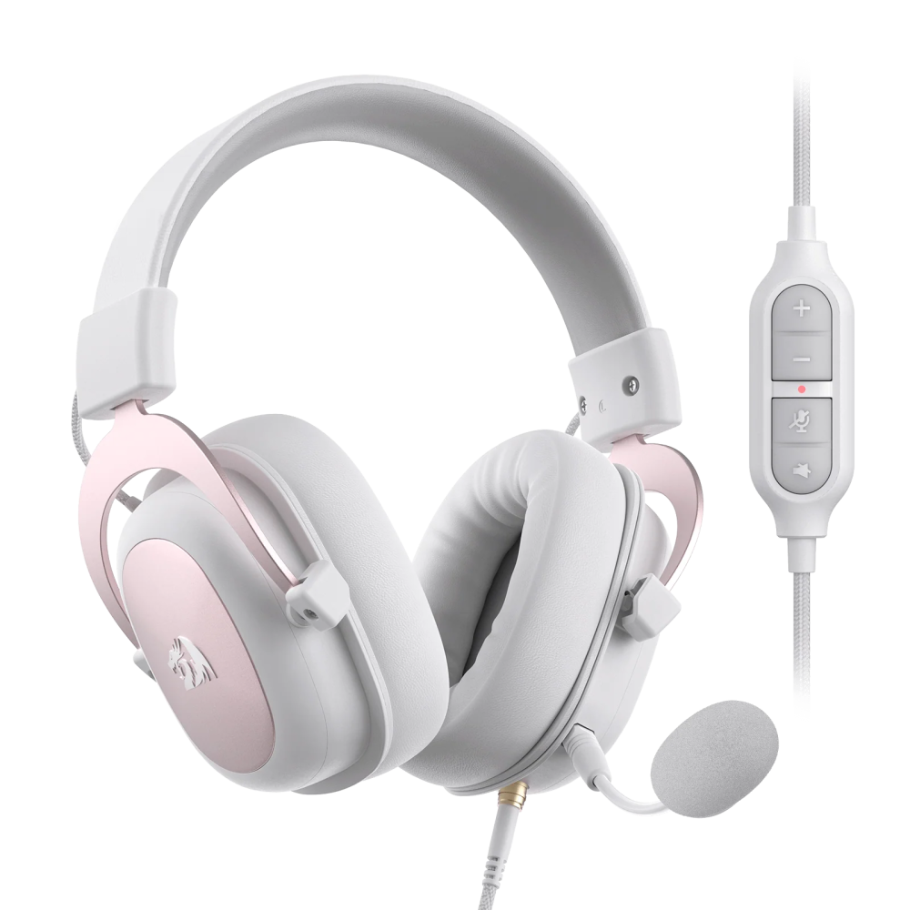 CASQUE FILAIRE REDRAGON ZEUS PRO H510W-PRO 7.1 /  WHITE