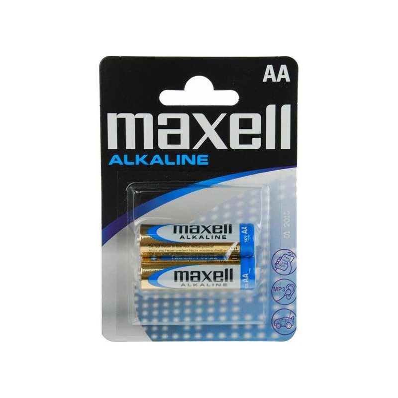 2x Piles Maxell Alcaline AA LR6