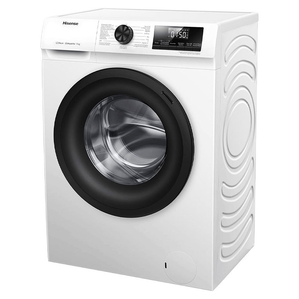 LAVE LINGE HISENSE 8KG INVERTER / WFQP8014EVM / Blanc