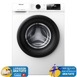 LAVE LINGE HISENSE 8KG INVERTER / WFQP8014EVM / Blanc