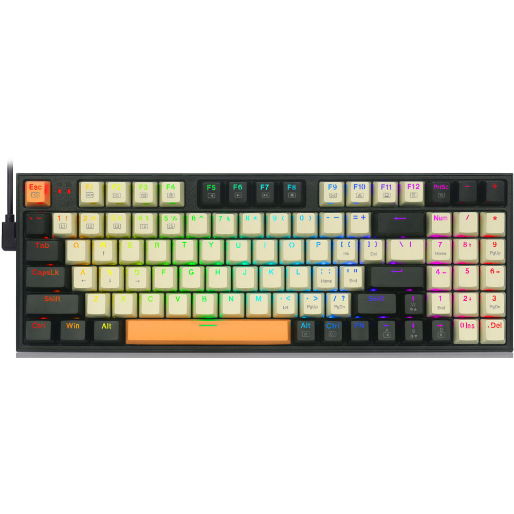 CLAVIER MECANIQUE REDRAGON KITAVA K636CLO-RGB RED SWITCH / Noir