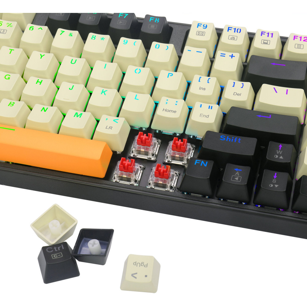 CLAVIER MECANIQUE REDRAGON KITAVA K636CLO-RGB RED SWITCH / Noir