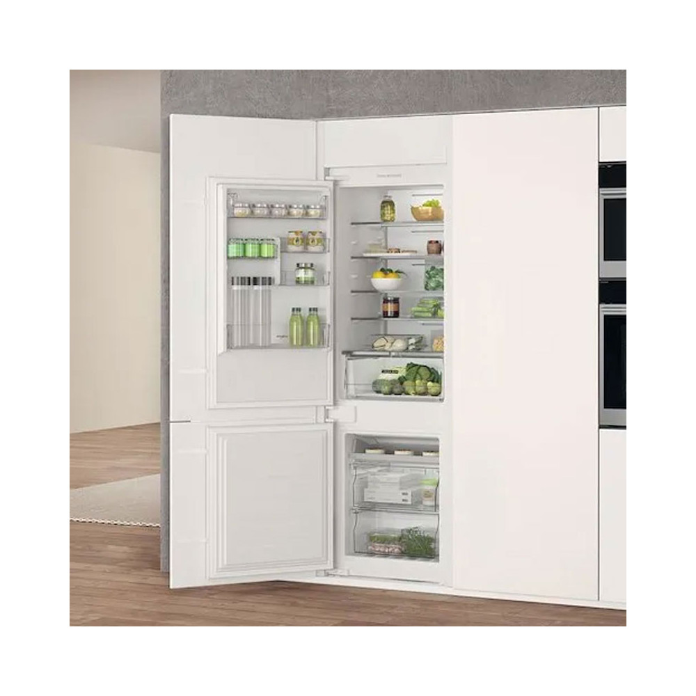 Réfrigérateur Encastrable Whirlpool Combiné No Frost 250 Litres / WHC18T111 / Blanc