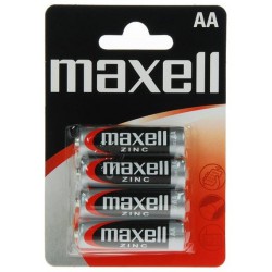 4x Piles Maxell Zinc AA R6