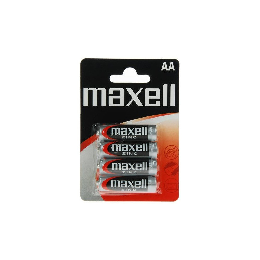 4x Piles Maxell Zinc AA R6