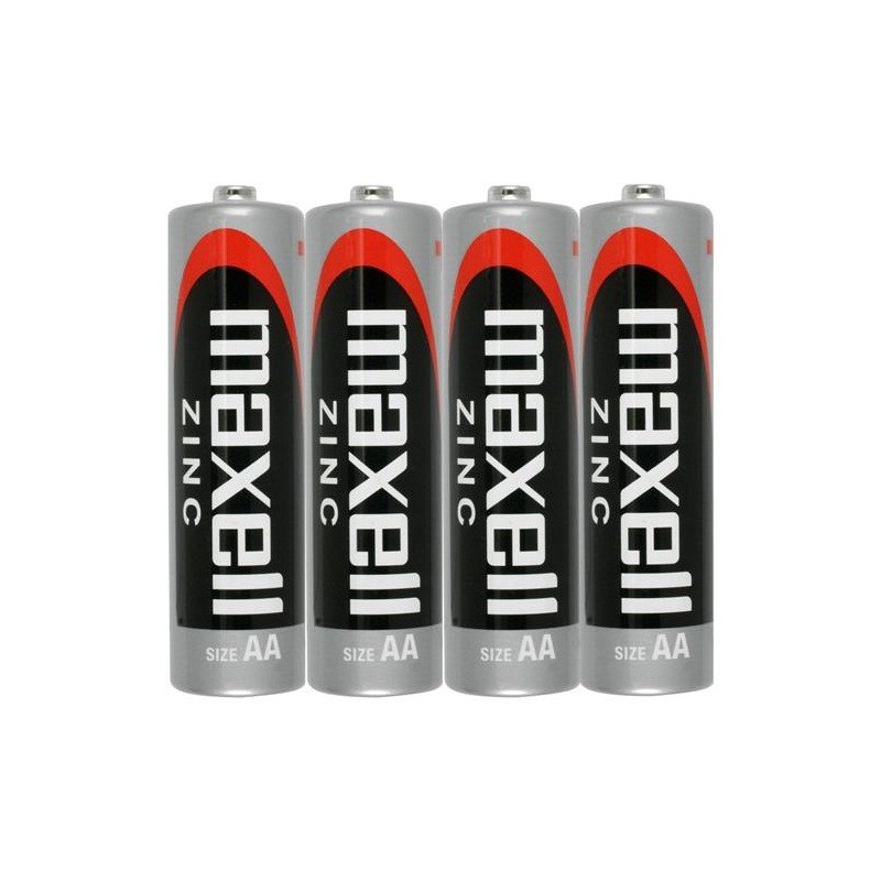 4x Piles Maxell Zinc AA R6