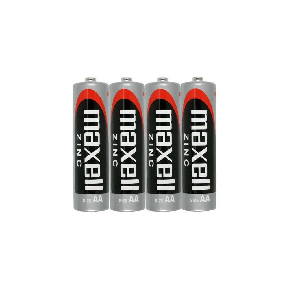 4x Piles Maxell Zinc AA R6