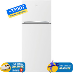Réfrigérateur BEKO 420 Litres No Frost / Blanc / RDNE480K20HW + 350 DT BON DE REDUCTION