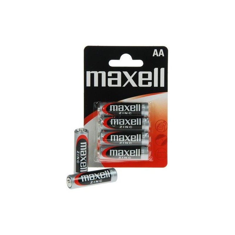 4x Piles Maxell Zinc AA R6