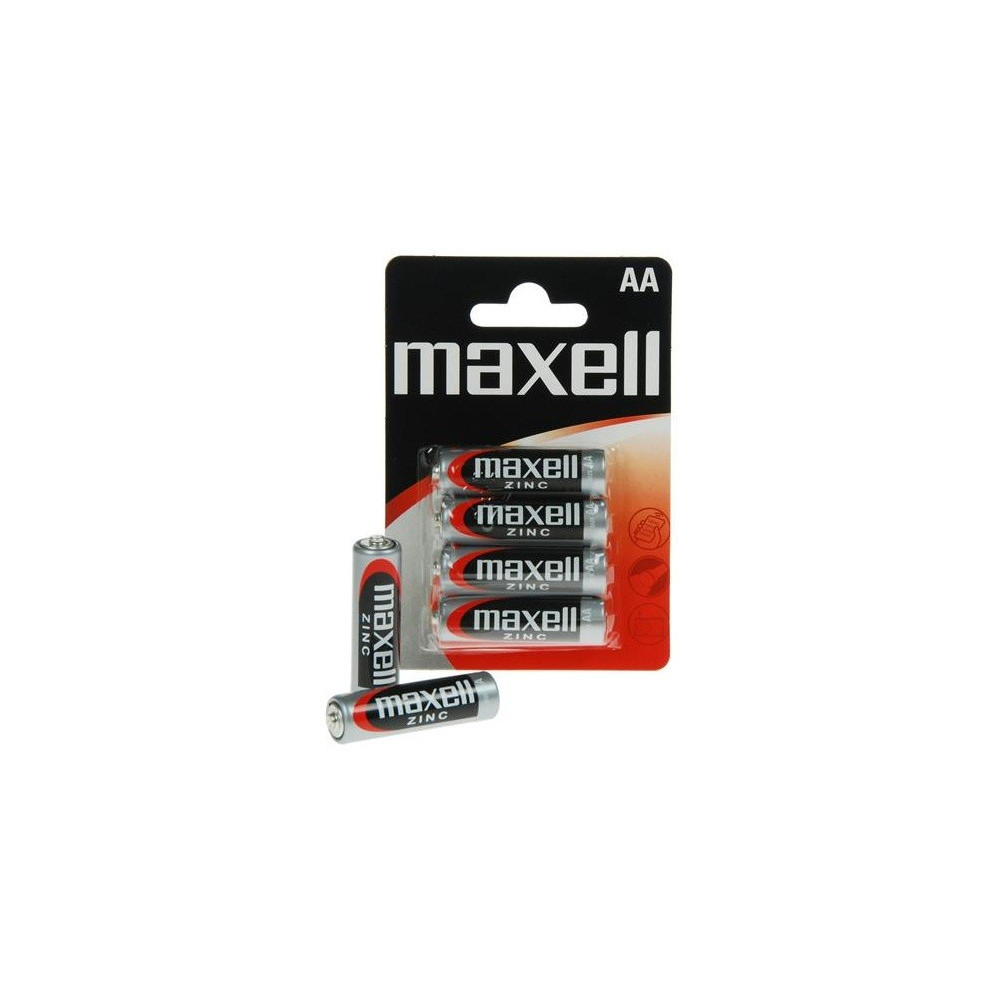 4x Piles Maxell Zinc AA R6
