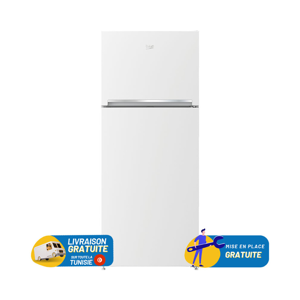 Réfrigérateur BEKO 420 Litres No Frost / Blanc / RDNE480K20HW + 350 DT BON DE REDUCTION