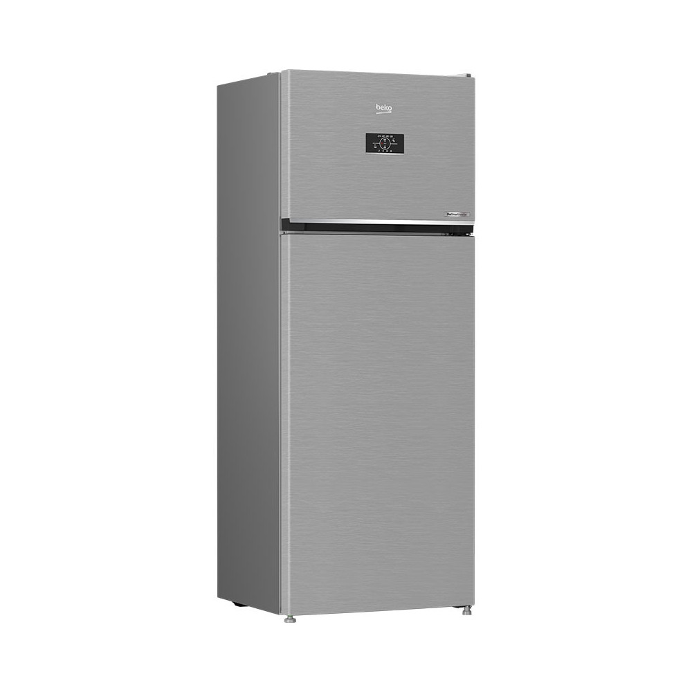 Réfrigérateur Beko No Frost INVERTER Double Portes 455 Litres / RDNG551M20TSX / Silver avec afficheur
