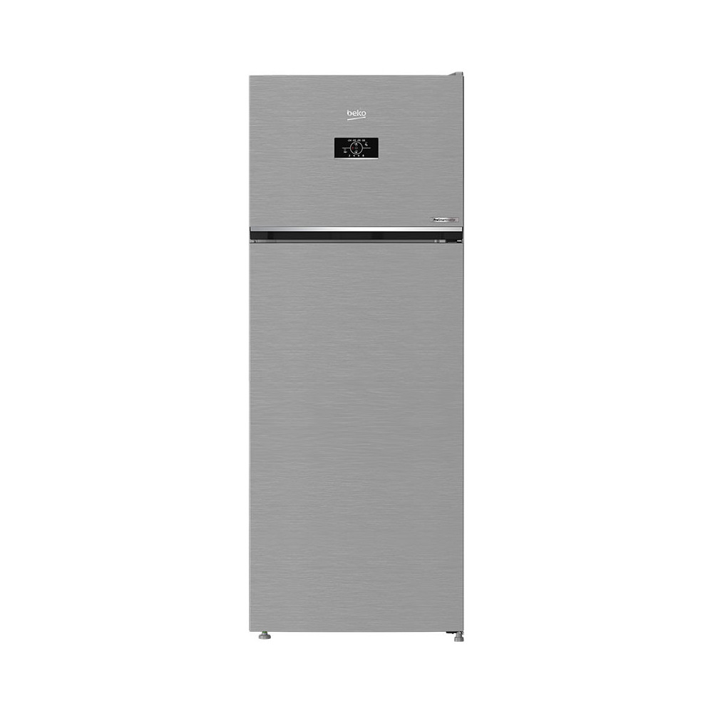 Réfrigérateur Beko No Frost INVERTER Double Portes 455 Litres / RDNG551M20TSX / Silver avec afficheur