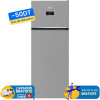 Réfrigérateur Beko No Frost INVERTER Double Portes 455 Litres / RDNG551M20TSX / Silver avec afficheur