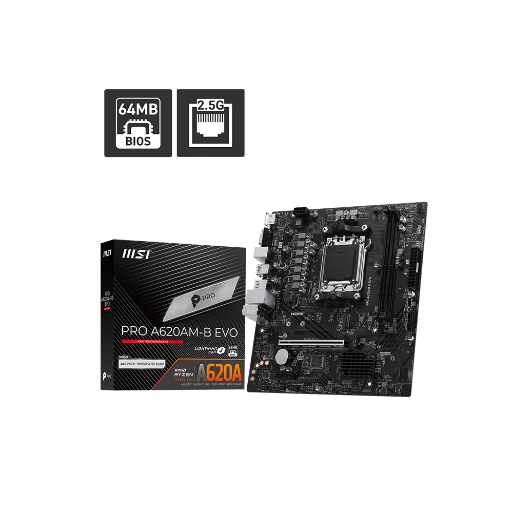 Carte mère MSI Pro A620AM-B EVO
