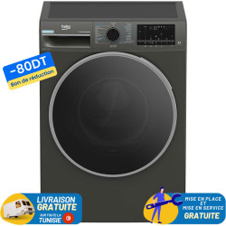 Machine a laver Beko Frontale INVERTER 10,5kg / B5DFT810542MG / Noir