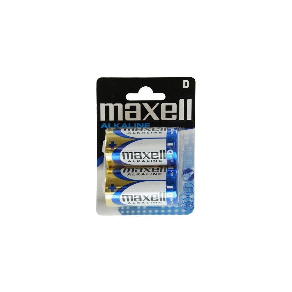 2x Piles Maxell Alcaline D LR20