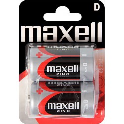 2x Piles Maxell Zinc D R20