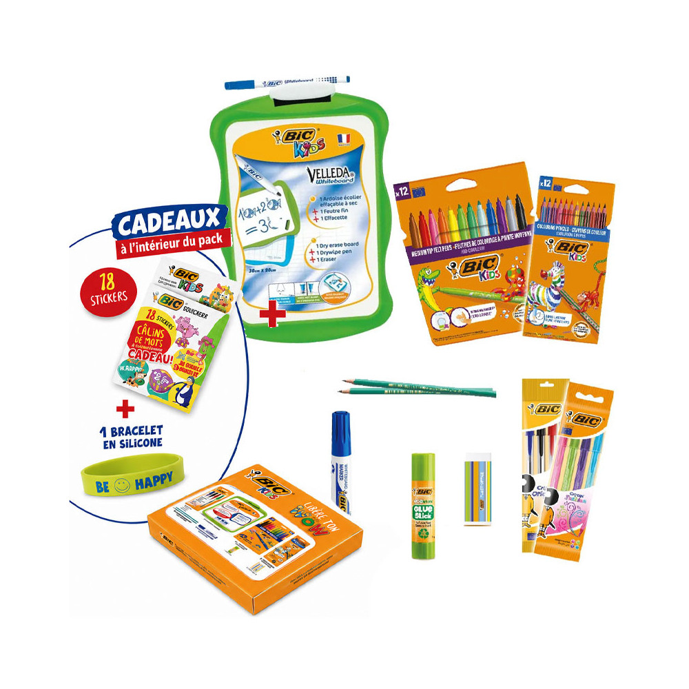 Pack BIC de 10 Articles Spécial Rentrée Scolaire