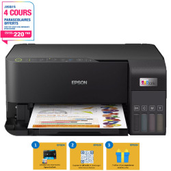 Imprimante jet d'encre multifonction Epson EcoTank L3550 / Couleur / A4 / Wi-Fi / Noir