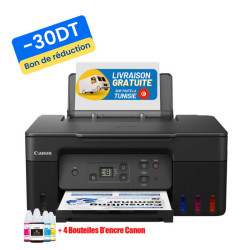 Imprimante Multifonction Canon G2470 PIXMA JET D'ENCRE Couleur 3en1 + 4 Bouteilles d'encre Canon