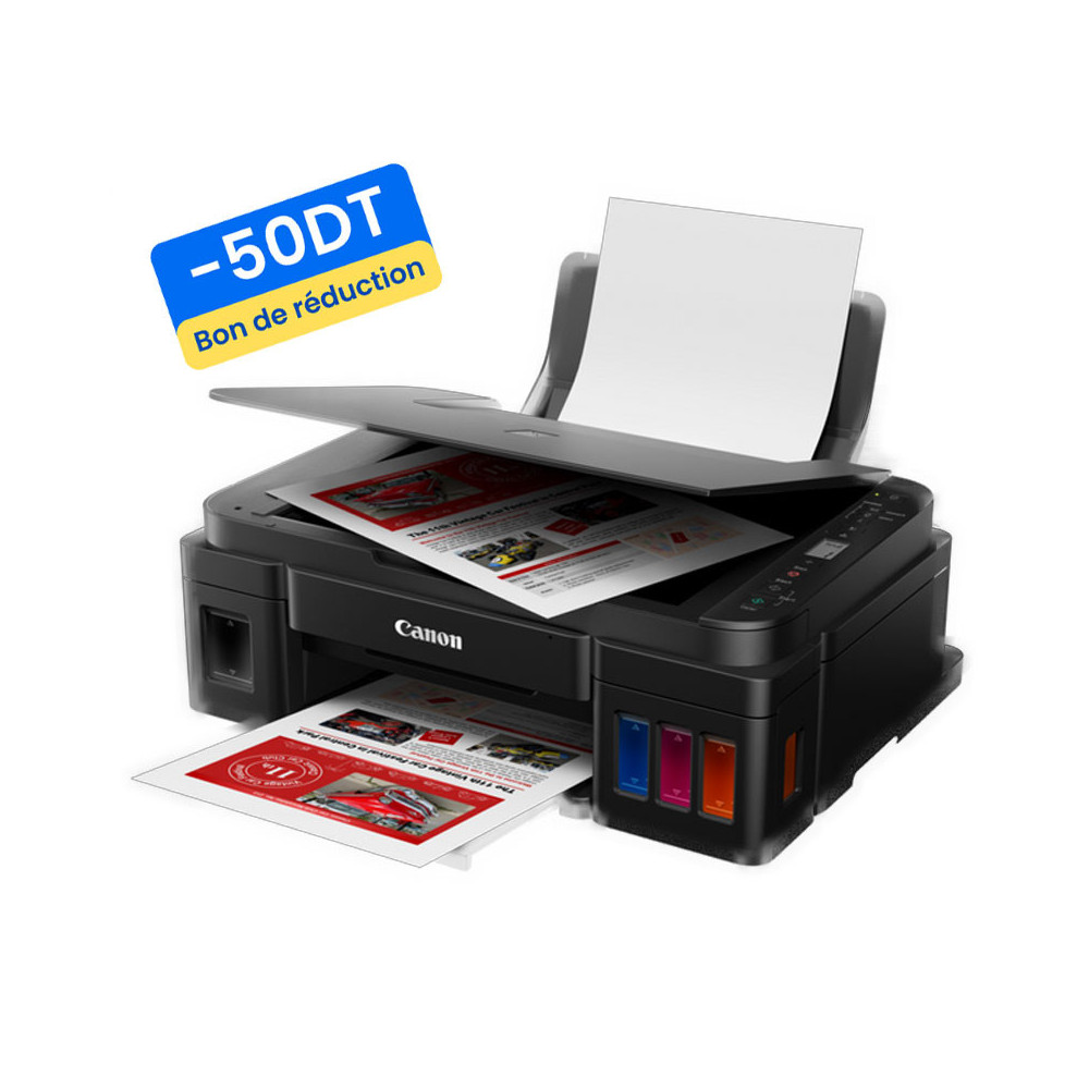 Imprimante Multifonction réservoir intégré CANON PIXMA G3410 Couleur Wifi 3en1 / Avec Cadeau Offert