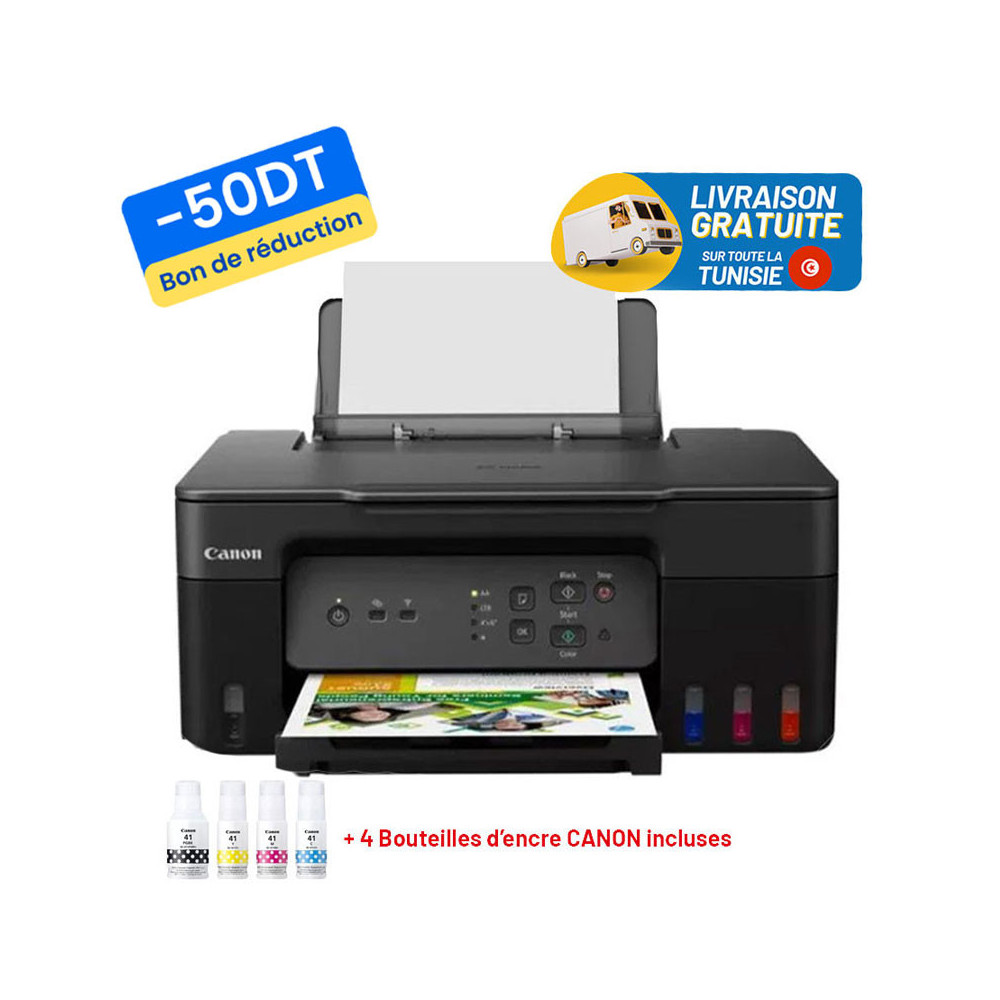 Imprimante Multifonction réservoir intégré CANON PIXMA G3430 Couleur Wifi 3en1