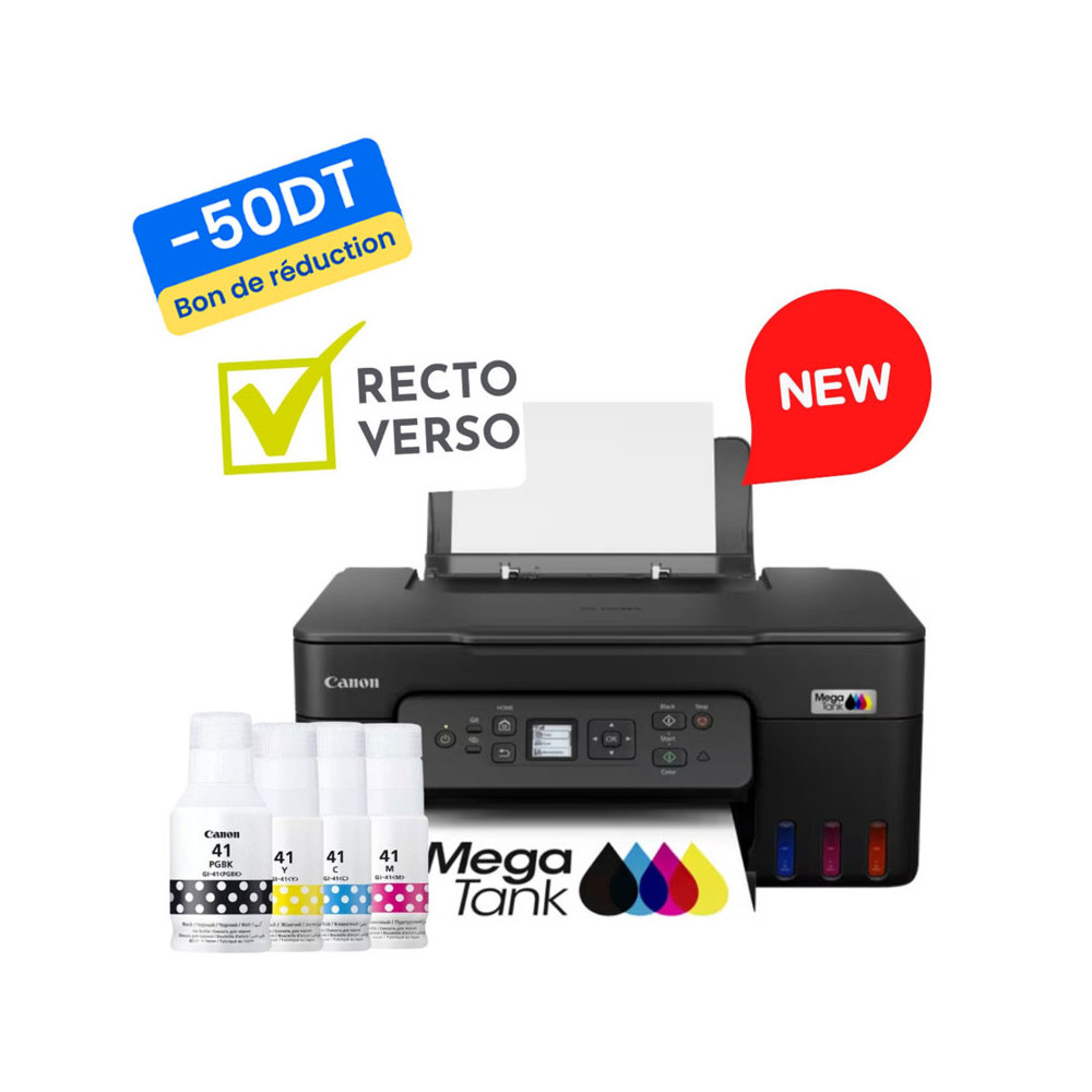 Imprimante Multifonction CANON PIXMA G3480 3en1 WIFI / RECTO VERSO Automatique