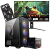 Setup Gamer Special Pc de Bureau Gaming / Ryzen 5 3400G / RTX 3050 6G / 16 Go Avec Écran Gaming Redragon 24.5" Full HD IPS / 240 Hz