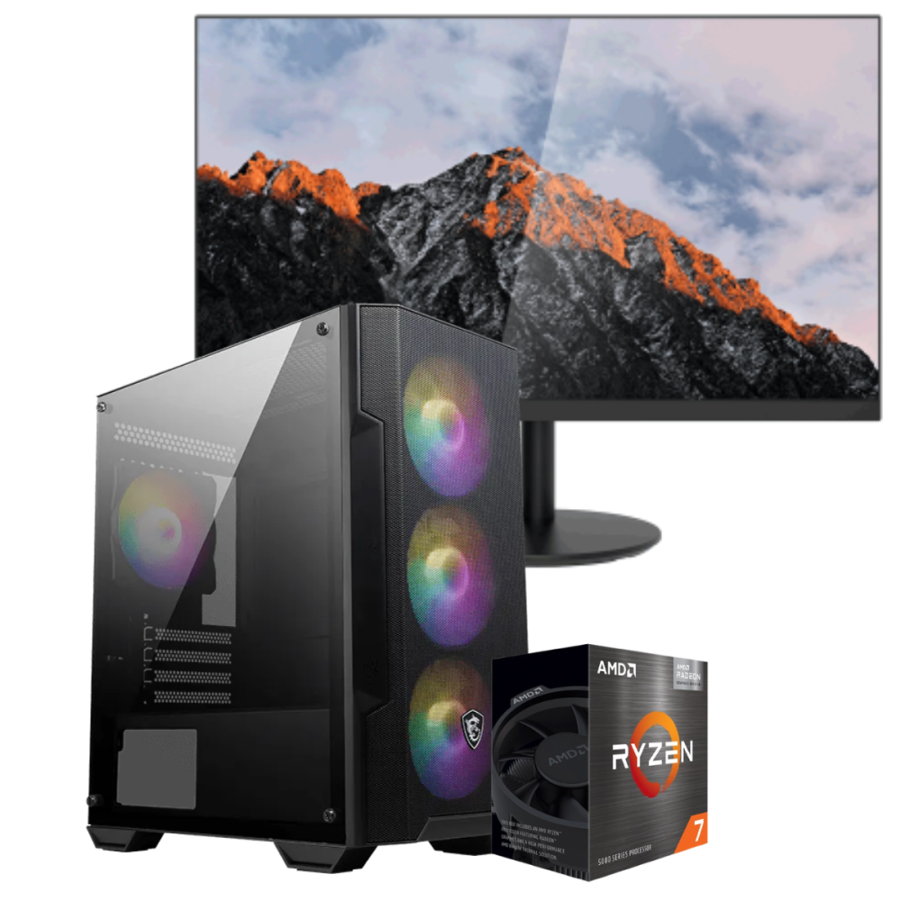 Setup Gamer Special Pc de Bureau Gaming / Ryzen 7 5700G / Vega 8 / 8 Go ...