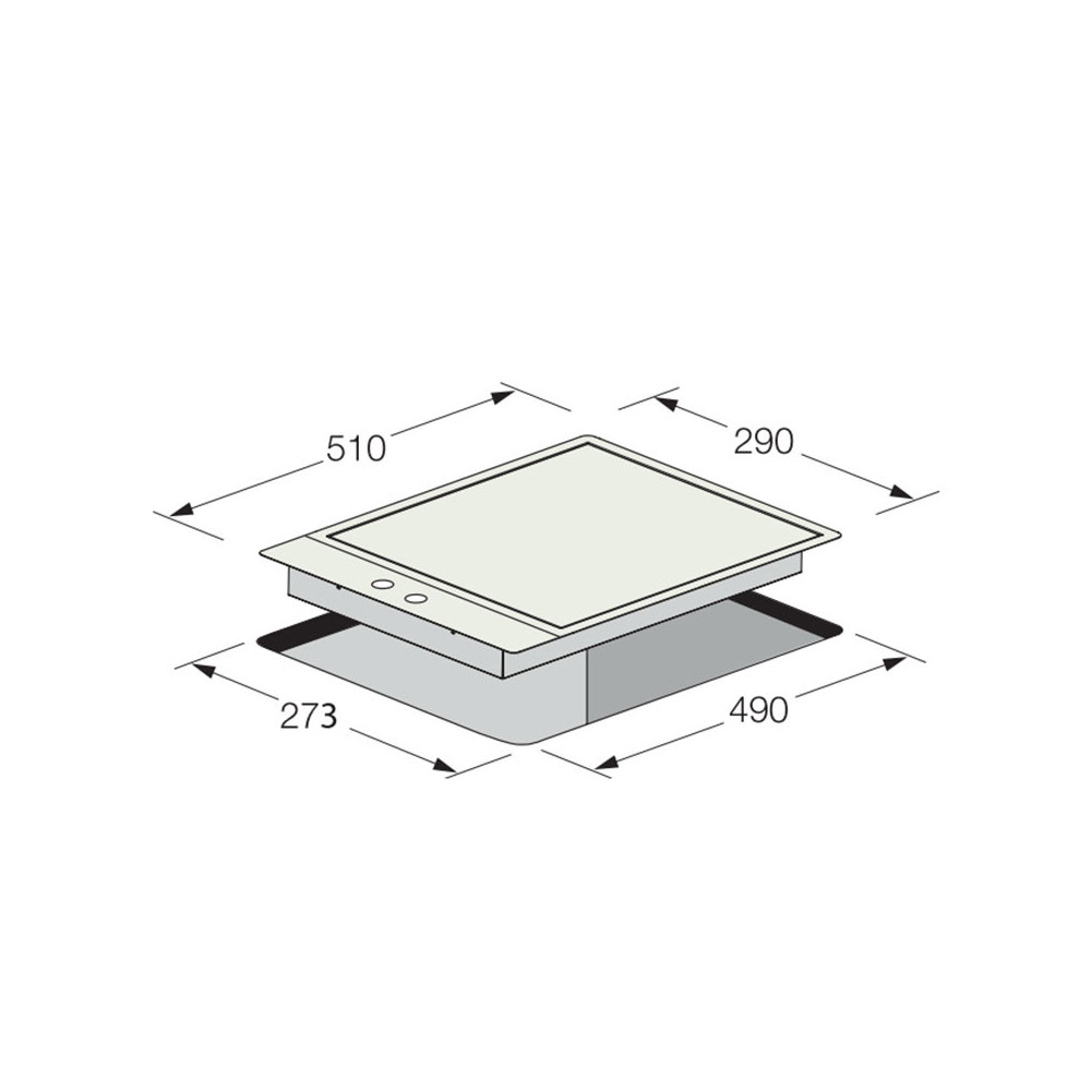 PLAQUE DE CUISSON FOCUS 2 FEUX 30 CM / QUADRA-32  / INOX