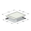 PLAQUE DE CUISSON FOCUS 2 FEUX 30 CM / QUADRA-32  / INOX