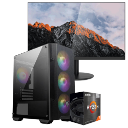 Setup Gamer Special Pc de Bureau Gaming / Ryzen 7 5700G / Vega 8 / 16 Go Avec Écran DAHUA 24" Full HD VA / 100 Hz