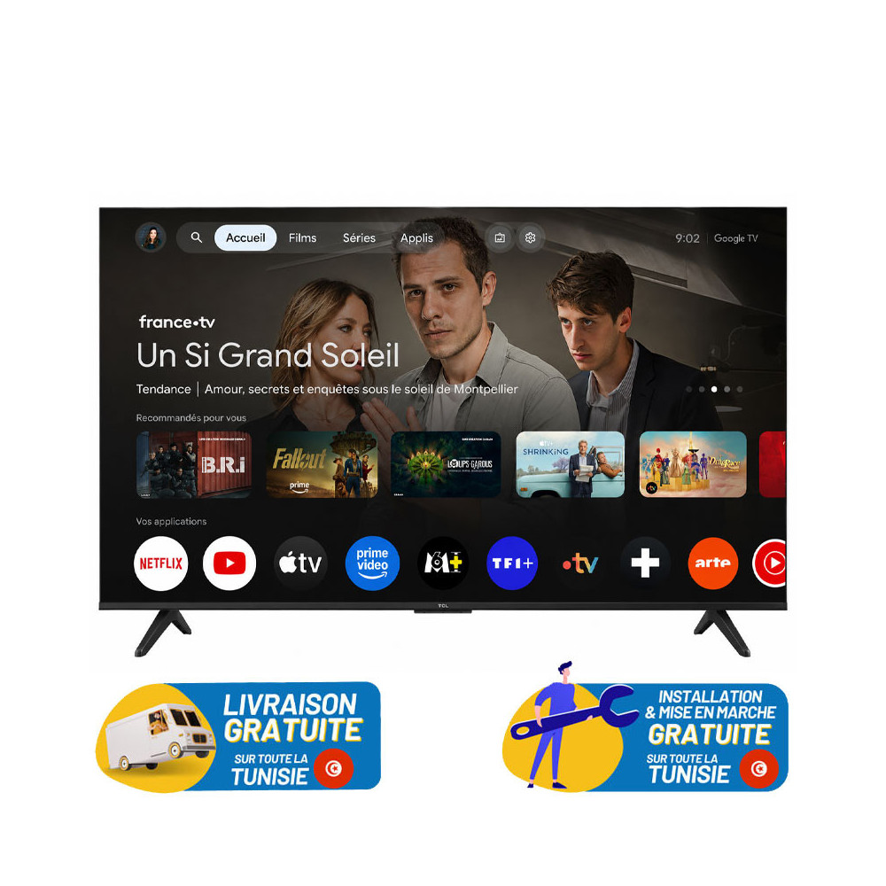 TV TCL 55" QLED P7L 4K SMART TV / GOOGLE TV