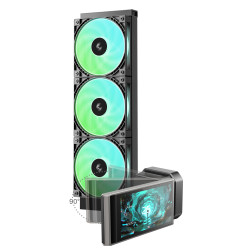 Refroidisseur d'air pour processeur DeepCool LT360 VISION ARGB / Noir