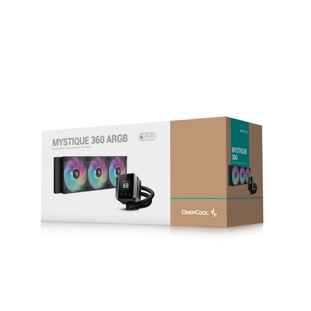 Refroidisseur d'air pour processeur DeepCool MYSTIQUE 360 ARGB / Noir