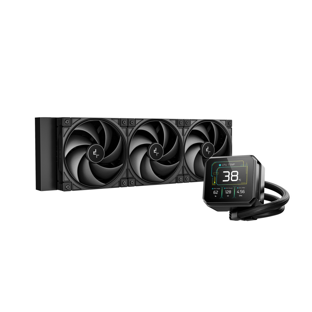Refroidisseur d'air pour processeur DeepCool SPARTACUS 360mm | LCD / Noir
