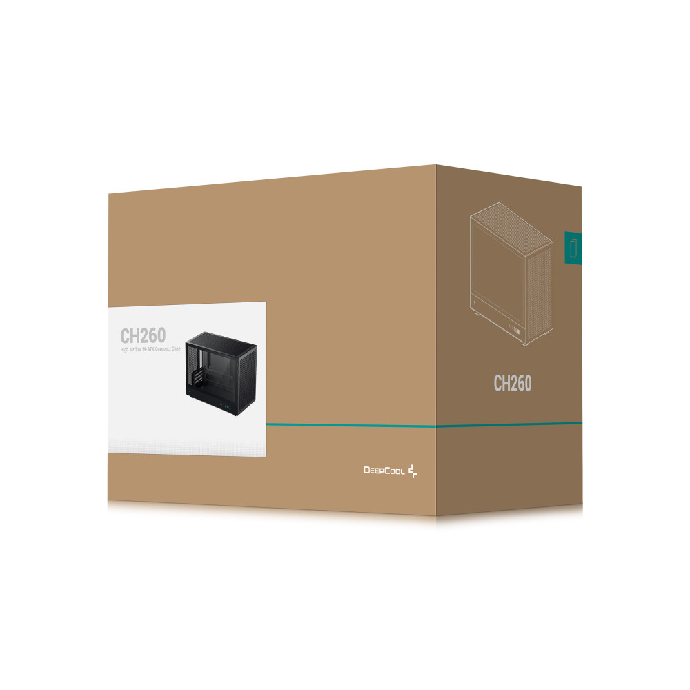 Boîtier DeepCool CH260 / Micro-ATX / Noir