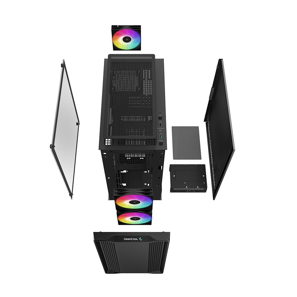 Boitier DeepCool CC360 ARGB | Noir
