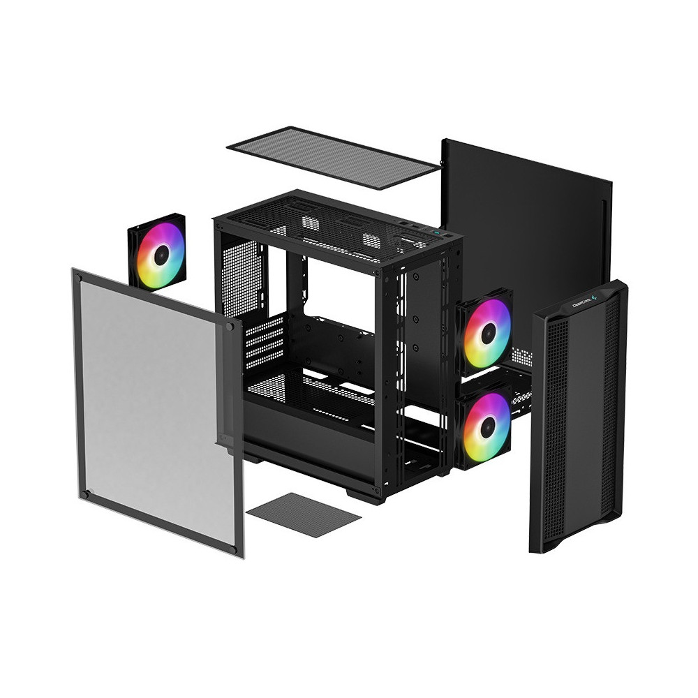 Boitier DeepCool CC360 ARGB | Noir
