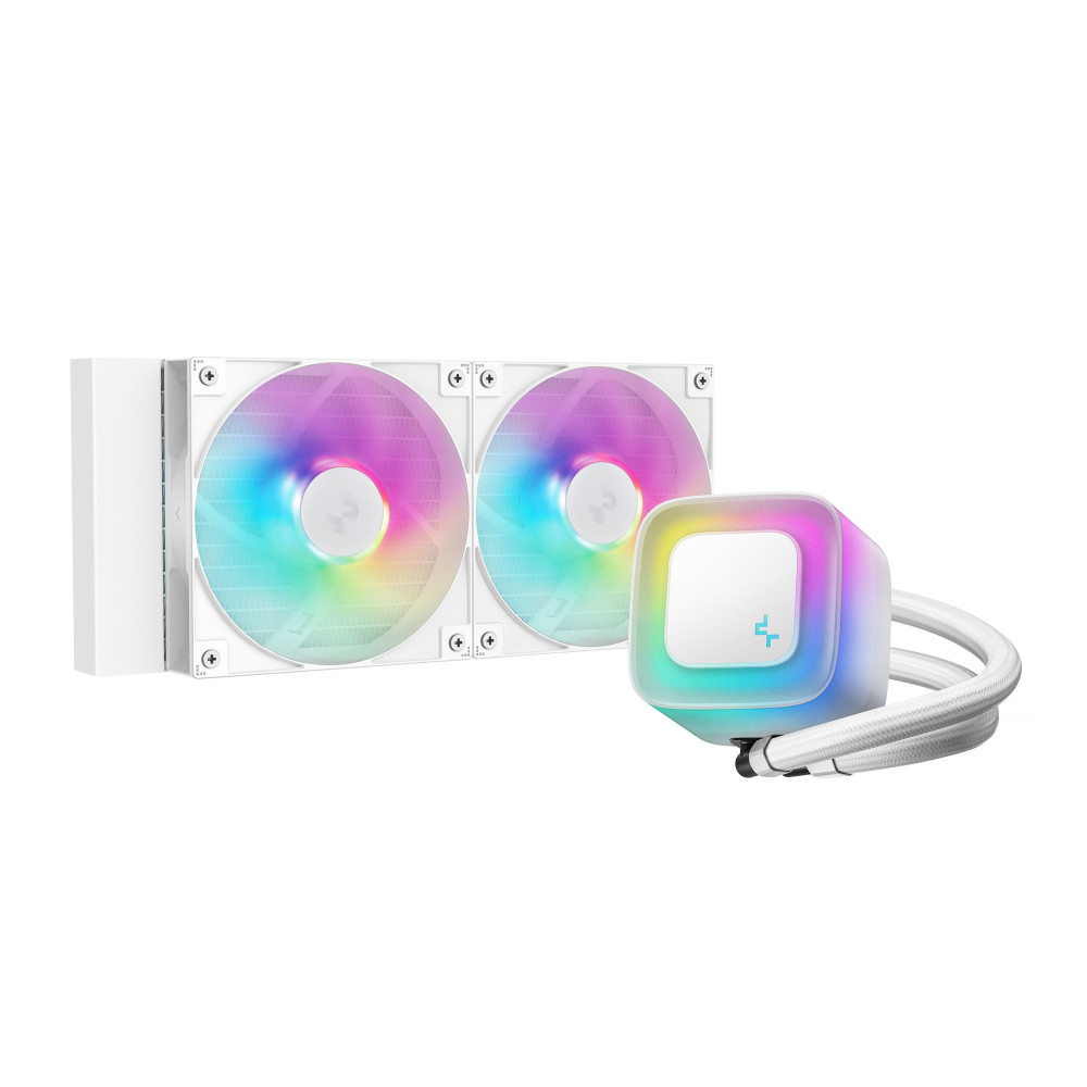 Refroidisseur d'air pour processeur DeepCool LE240 V2 | 240mm | ARGB / Blanc