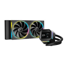 Refroidisseur d'air pour processeur DeepCool LM240 | 2.4" IPS display | Noir