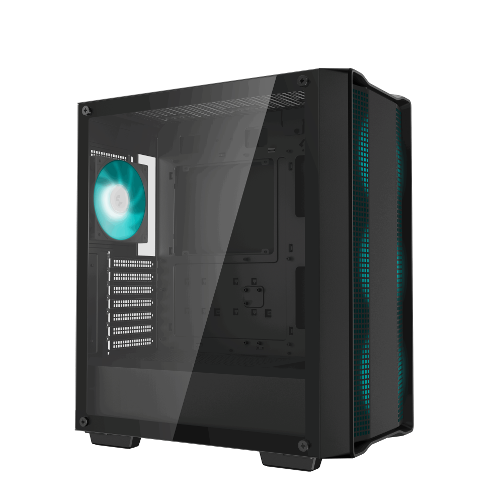 Boitier DeepCool CC560 V2 ATX | 4 ventilateurs LED | Noir